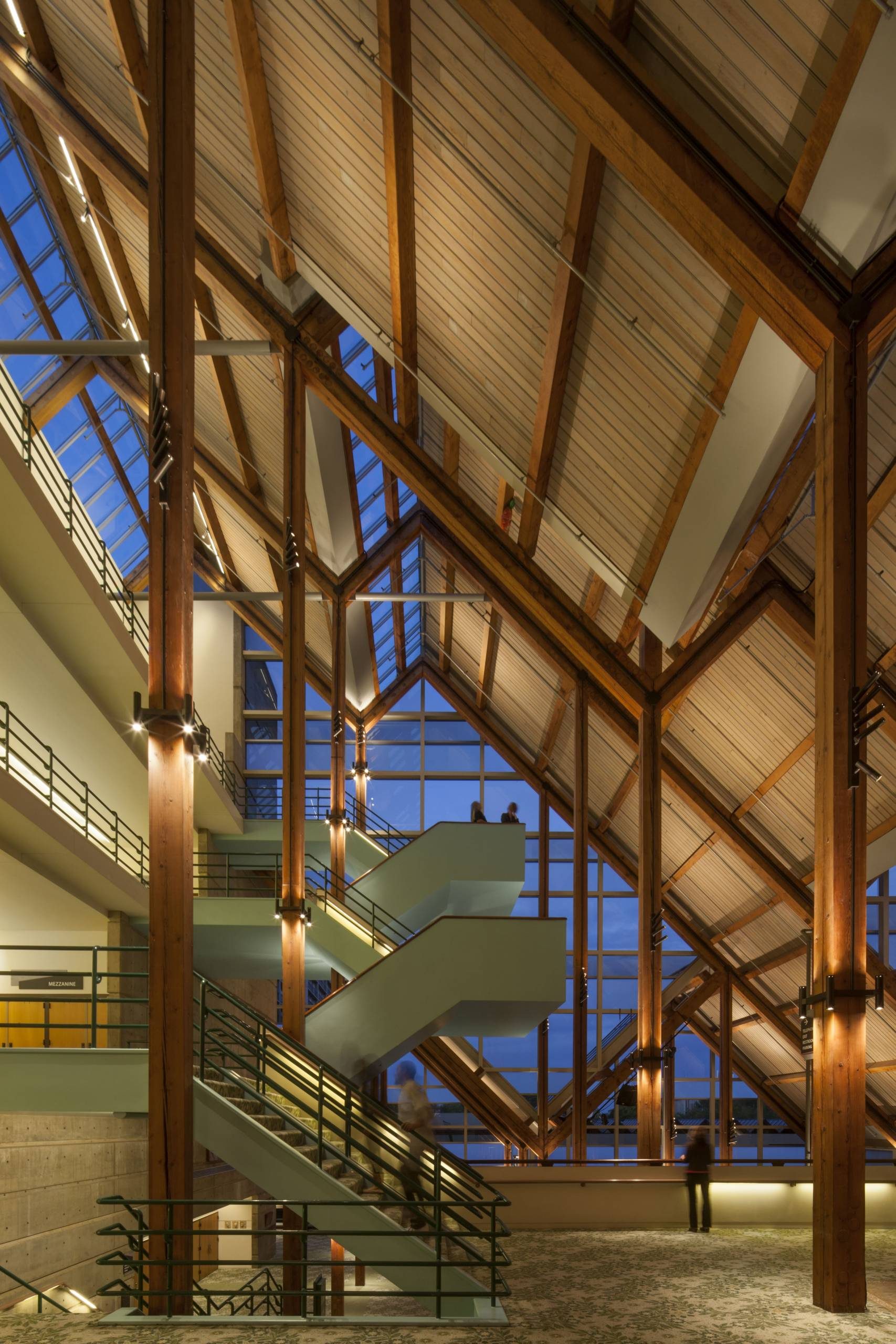 Main lobby with staircases