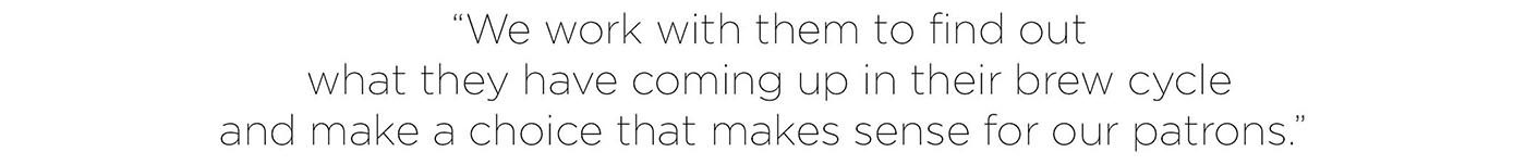 Quote from Food & Beverage guide Hult Center