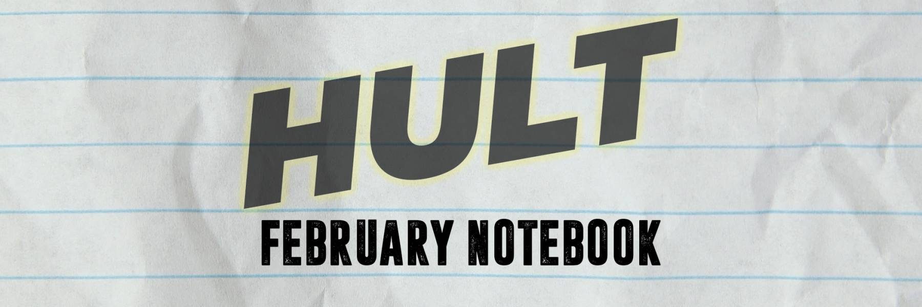 Lined notebook paper graphic with text 